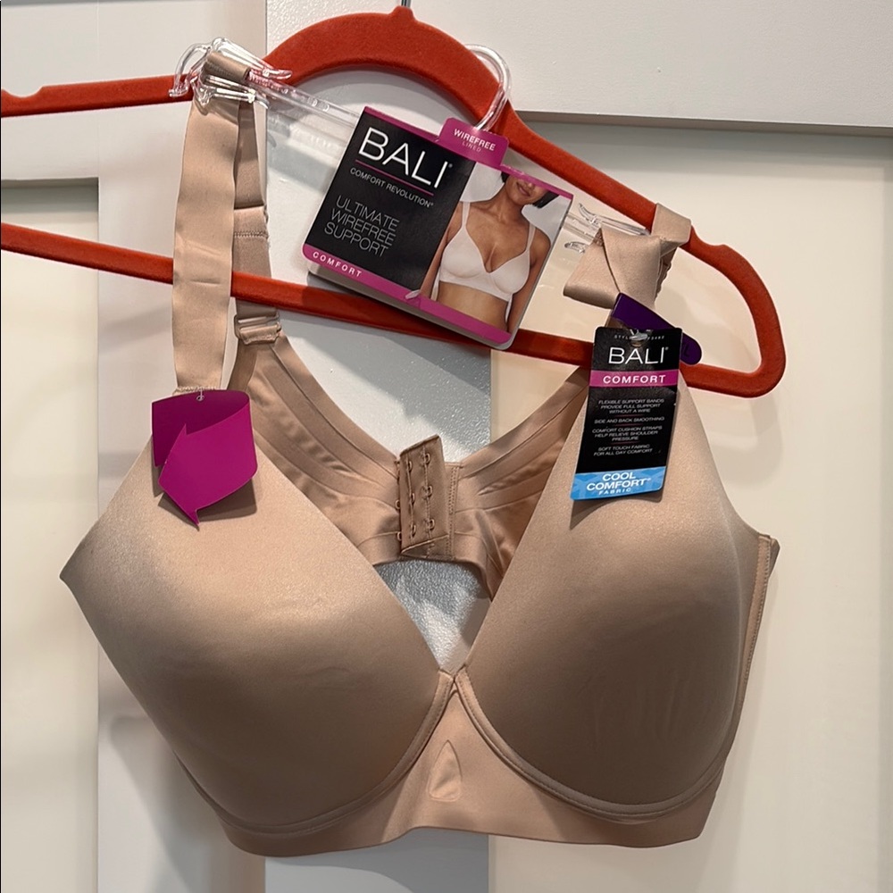 Bali Tan Seamless wireless T-Shirt Bra with Adjustable Straps 2xl